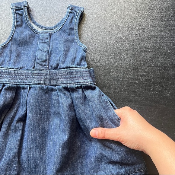 Joe’s Jeans Sleeveless Denim Baby Dress Size 12 Months Summer Dress - Picture 8 of 8